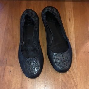 Black Tory Burch Flats